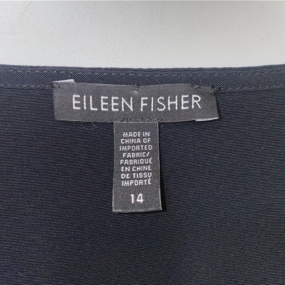 Eileen Fisher Womens Tencel Wrap Career Dress Size 14 Knee Length EUC - Picture 11 of 12